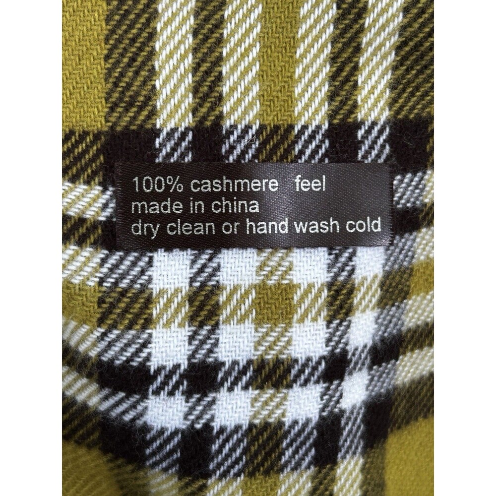 Cashmere Feel Scarf Plaid Fringe SOFT! Preppy Heritage Academia Old Money - Picture 5 of 5
